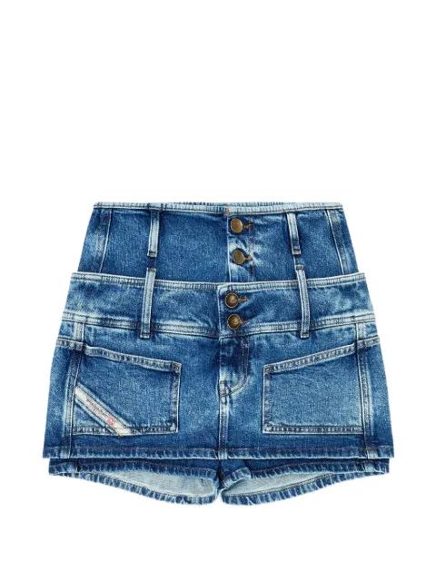 double-waistband denim skort by DIESEL