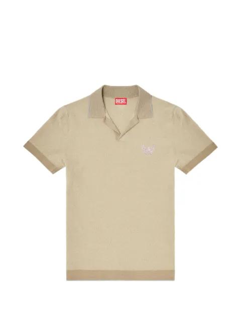 embroidered detail T-shirt by DIESEL