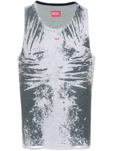 embroidered-logo tank top by DIESEL