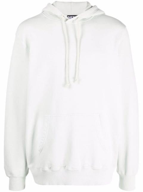 embroidered motif hoodie by DIESEL