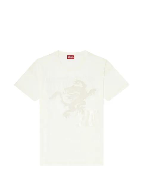 embroidered-patch T-shirt by DIESEL