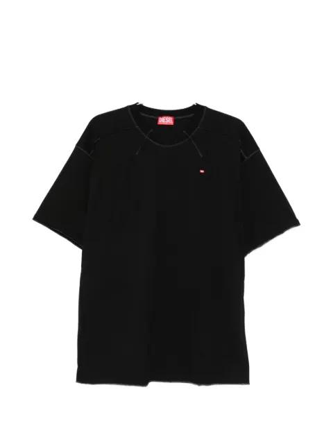 exposed-seam T-shirt by DIESEL