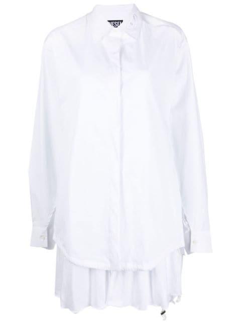 extra-fabric-detail shirt by DIESEL