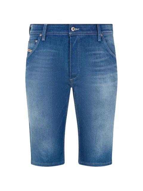 faded denim shorts by DIESEL