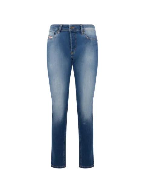 faded-effect high-waisted jeans by DIESEL