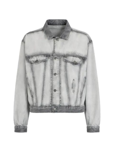 faded-wash denim jacket by DIESEL