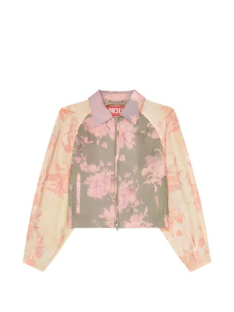 floral-print bomber jacket by DIESEL