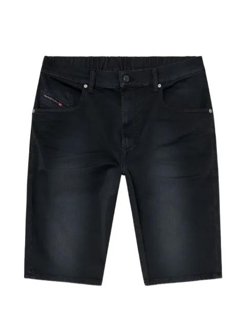 front-button denim shorts by DIESEL