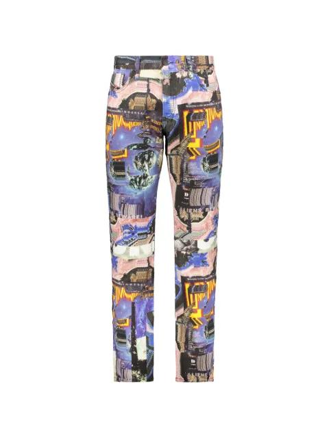 graphic-print jeans by DIESEL