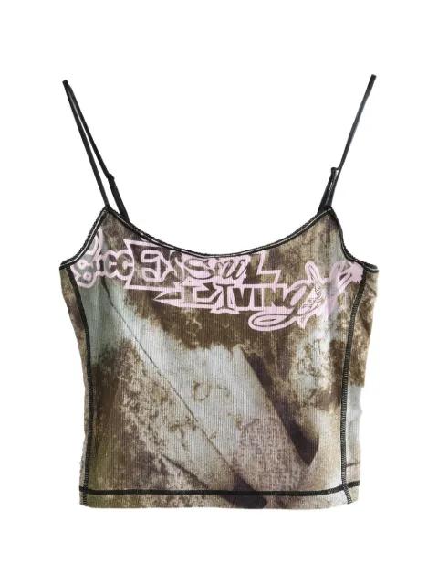 graphic-print top by DIESEL
