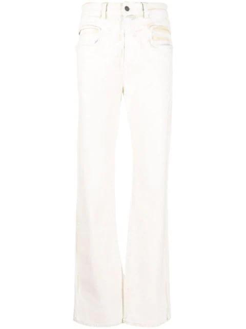 high-waist coated-effect jeans by DIESEL
