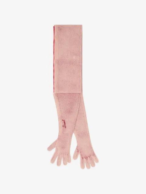 hybrid glove-scarf in two-tone wool by DIESEL