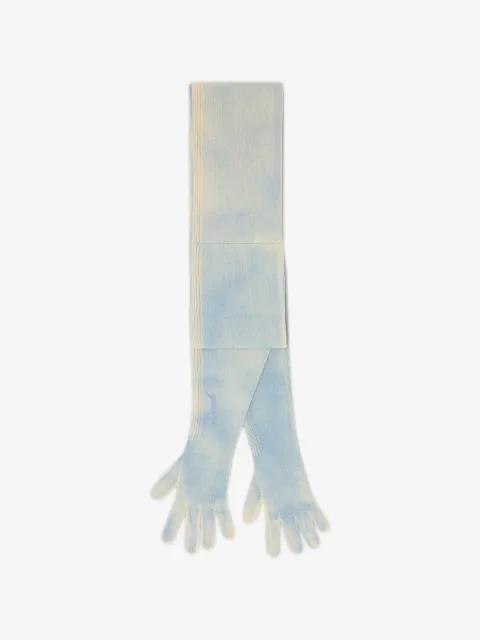 hybrid glove-scarf in two-tone wool by DIESEL
