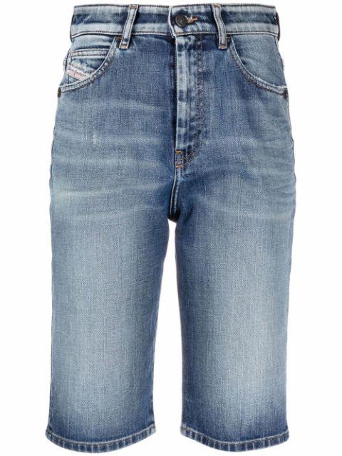 knee-length denim shorts by DIESEL