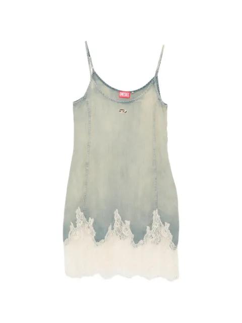lace-trim mini dress by DIESEL