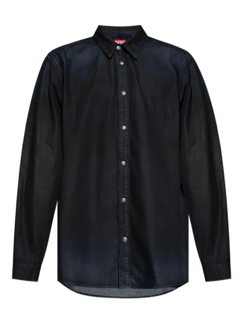 logo-button denim shirt by DIESEL
