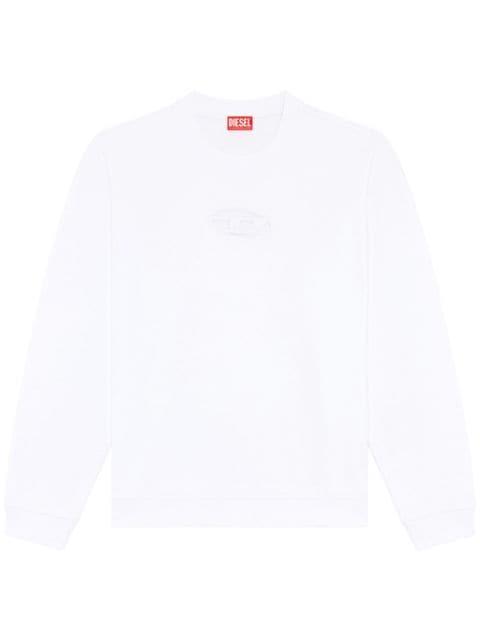 logo cut-out sweatshirt by DIESEL