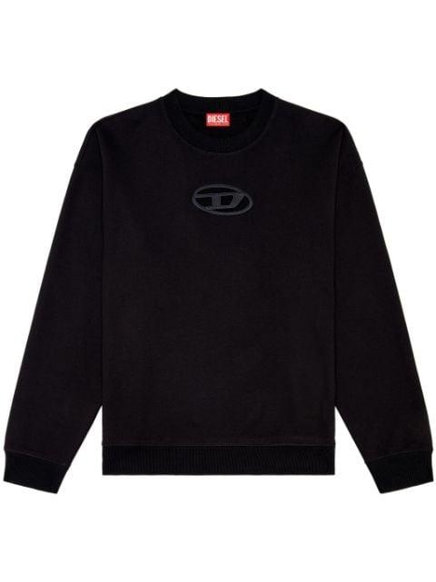 logo cut-out sweatshirt by DIESEL