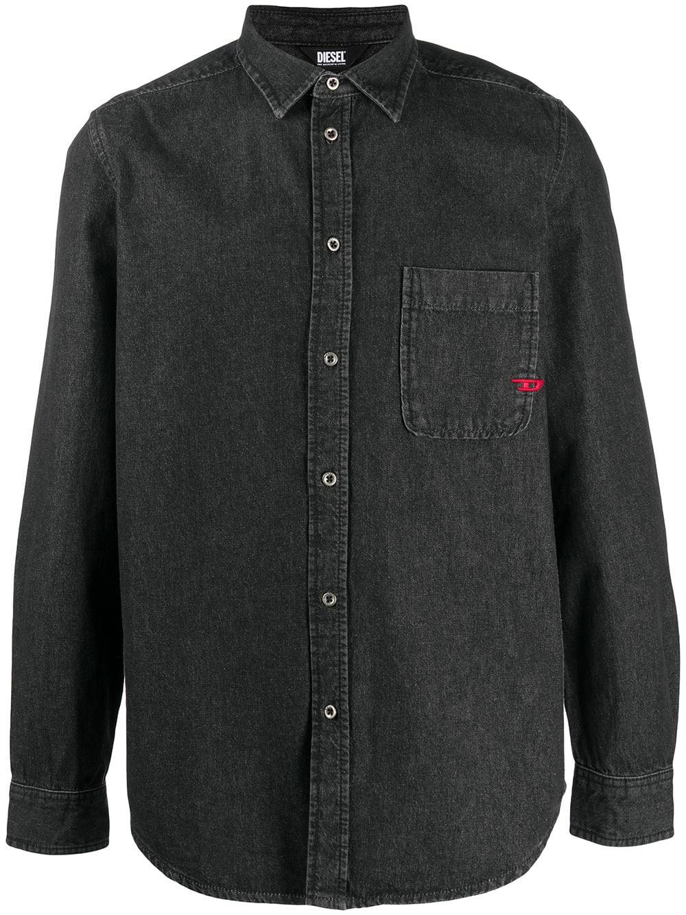 logo denim shirt by DIESEL
