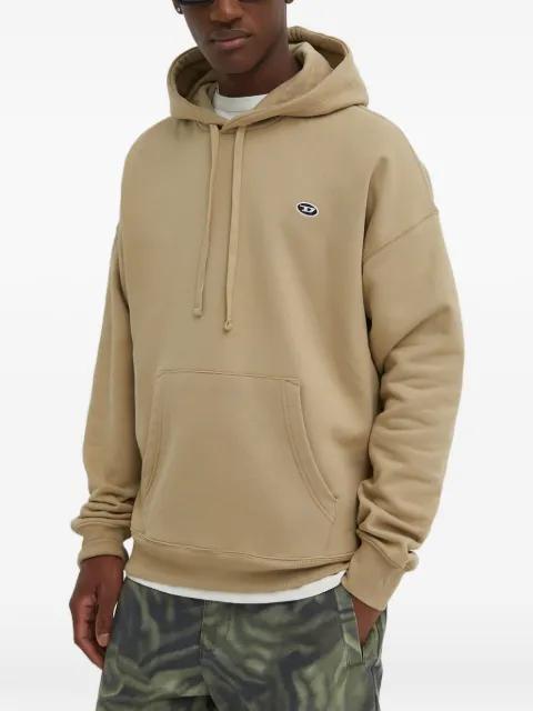 logo-embroidered hoodie by DIESEL