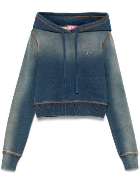 logo-embroidered hoodie by DIESEL
