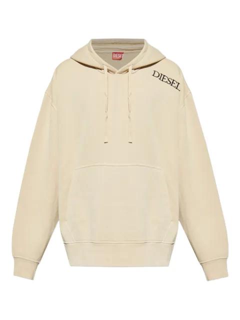 logo-embroidered hoodie by DIESEL