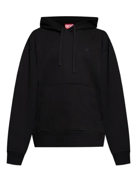 logo-embroidered hoodied sweatshirt by DIESEL
