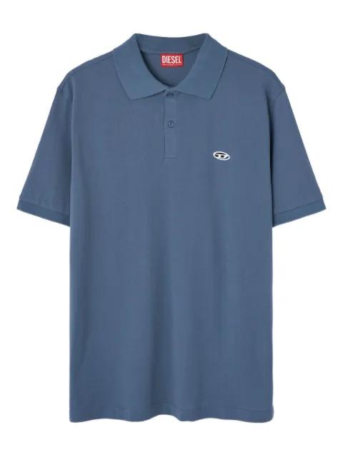 logo-embroidered polo shirt by DIESEL
