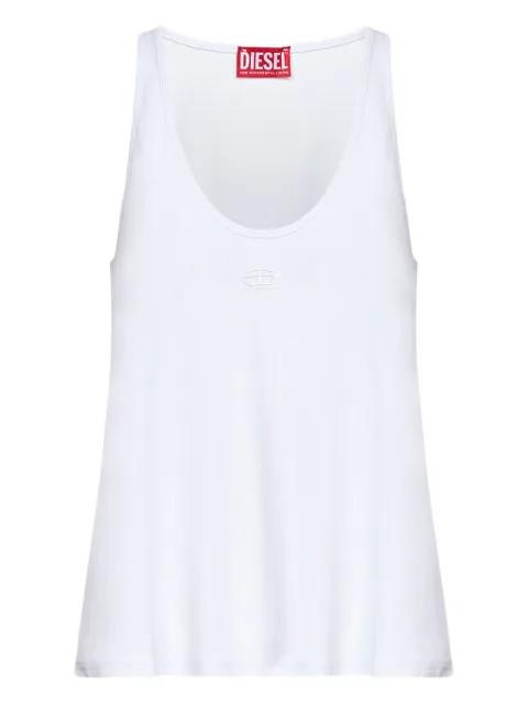 logo-embroidered tank top by DIESEL