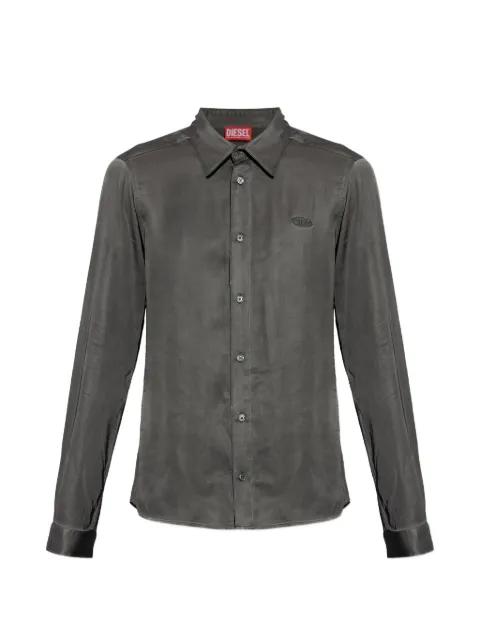 logo-embroidery shirt by DIESEL