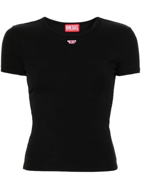 logo-patch T-shirt by DIESEL
