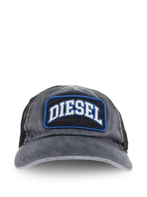 logo-patch mesh-back cap by DIESEL