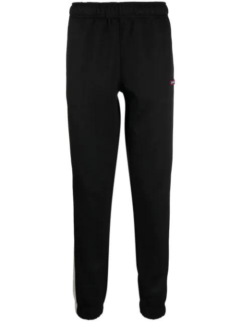 logo-patch tapered track pants by DIESEL