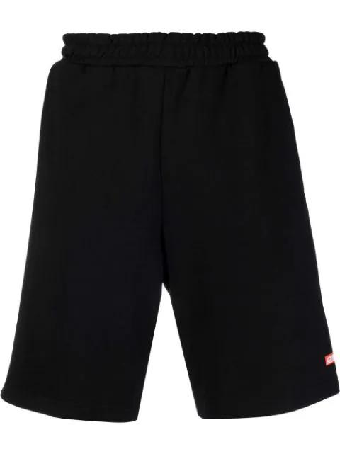 logo-patch track shorts by DIESEL
