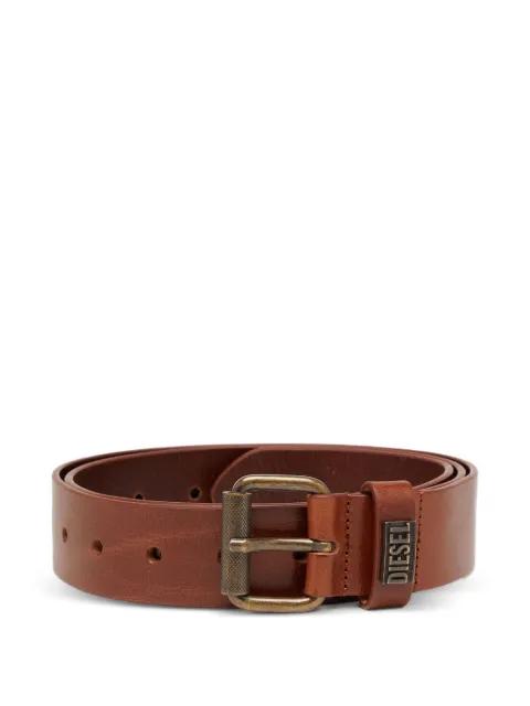 logo-plaque belt by DIESEL