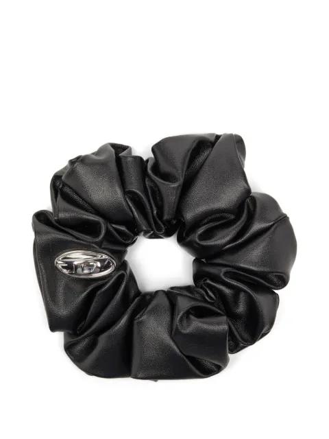 logo-plaque scrunchie by DIESEL