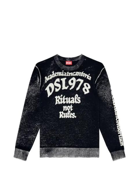 logo-print K-LAUTI sweater by DIESEL