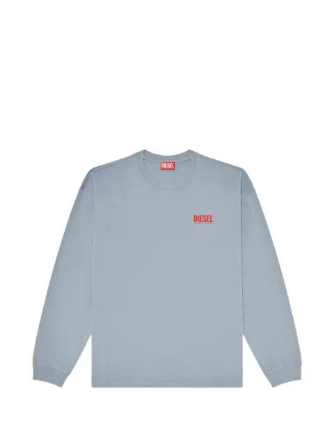 logo-print long-sleeve T-shirt by DIESEL
