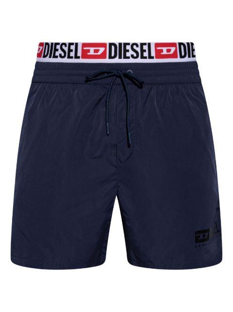 logo-print swim shorts by DIESEL