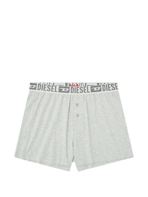 logo-waistband button-front cotton boxers by DIESEL