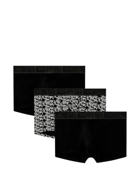logo-waistband cotton boxers (set of three) by DIESEL