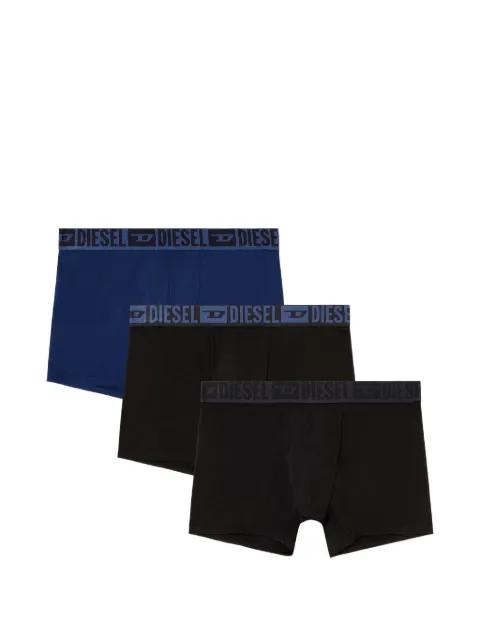logo-waistband cotton boxers (set of three) by DIESEL
