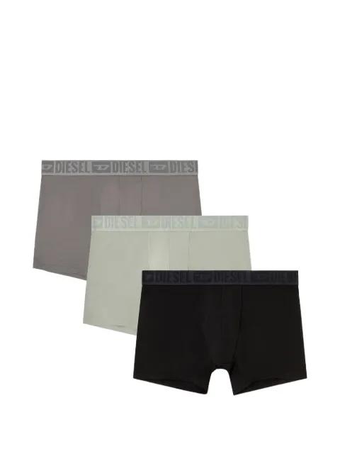 logo-waistband cotton boxers (set of three) by DIESEL