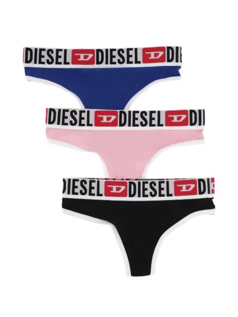 logo-waistband thongs (set of three) by DIESEL