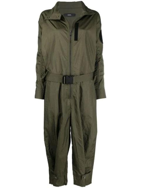 long-sleeved zip-up jumpsuit by DIESEL
