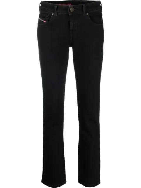 low-rise flared crop jeans by DIESEL