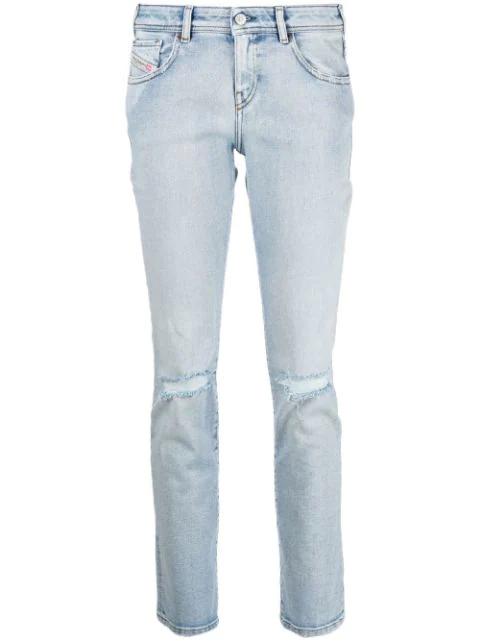 low-rise slim-cut jeans by DIESEL