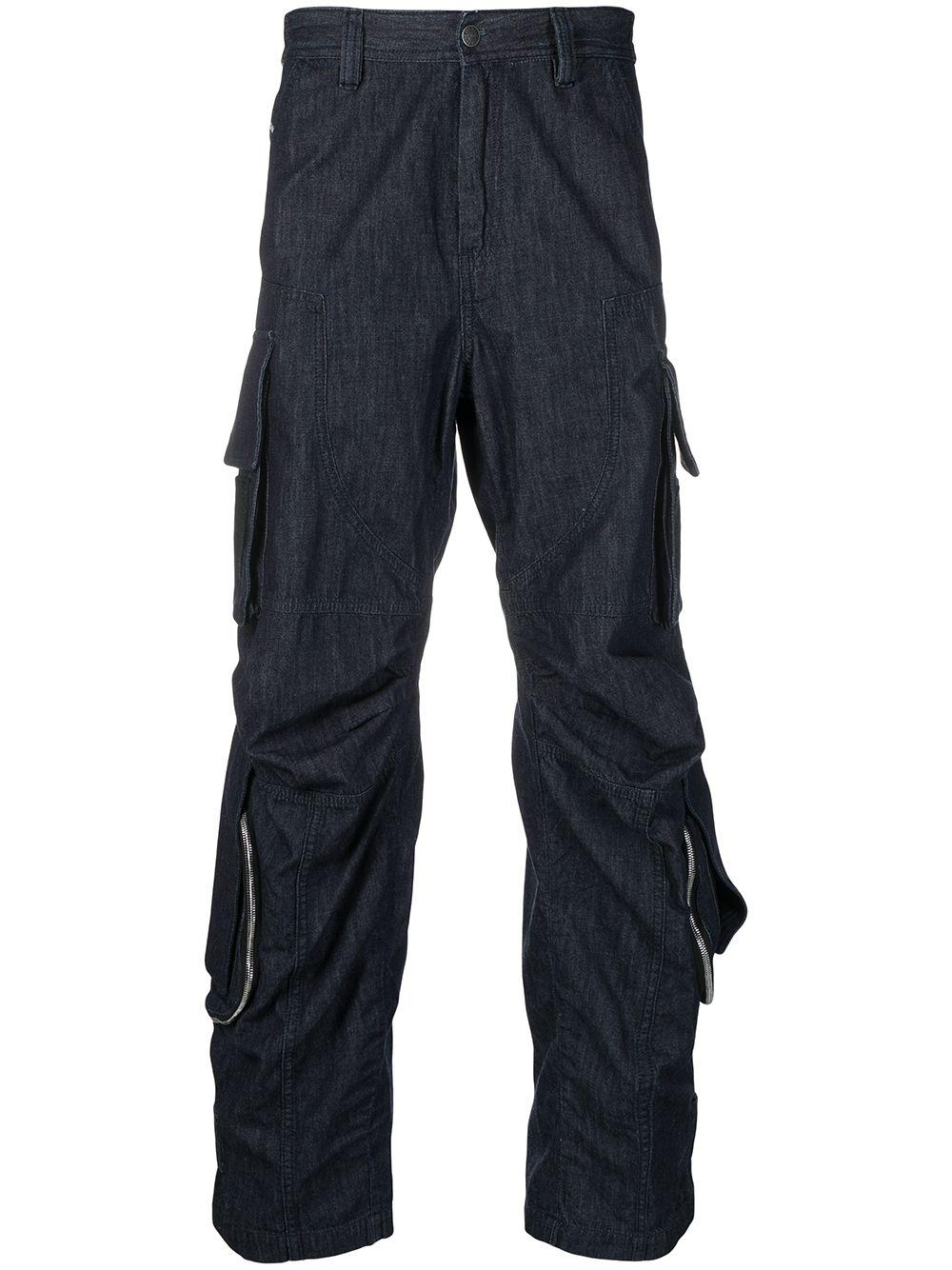 mid-rise cargo jeans by DIESEL