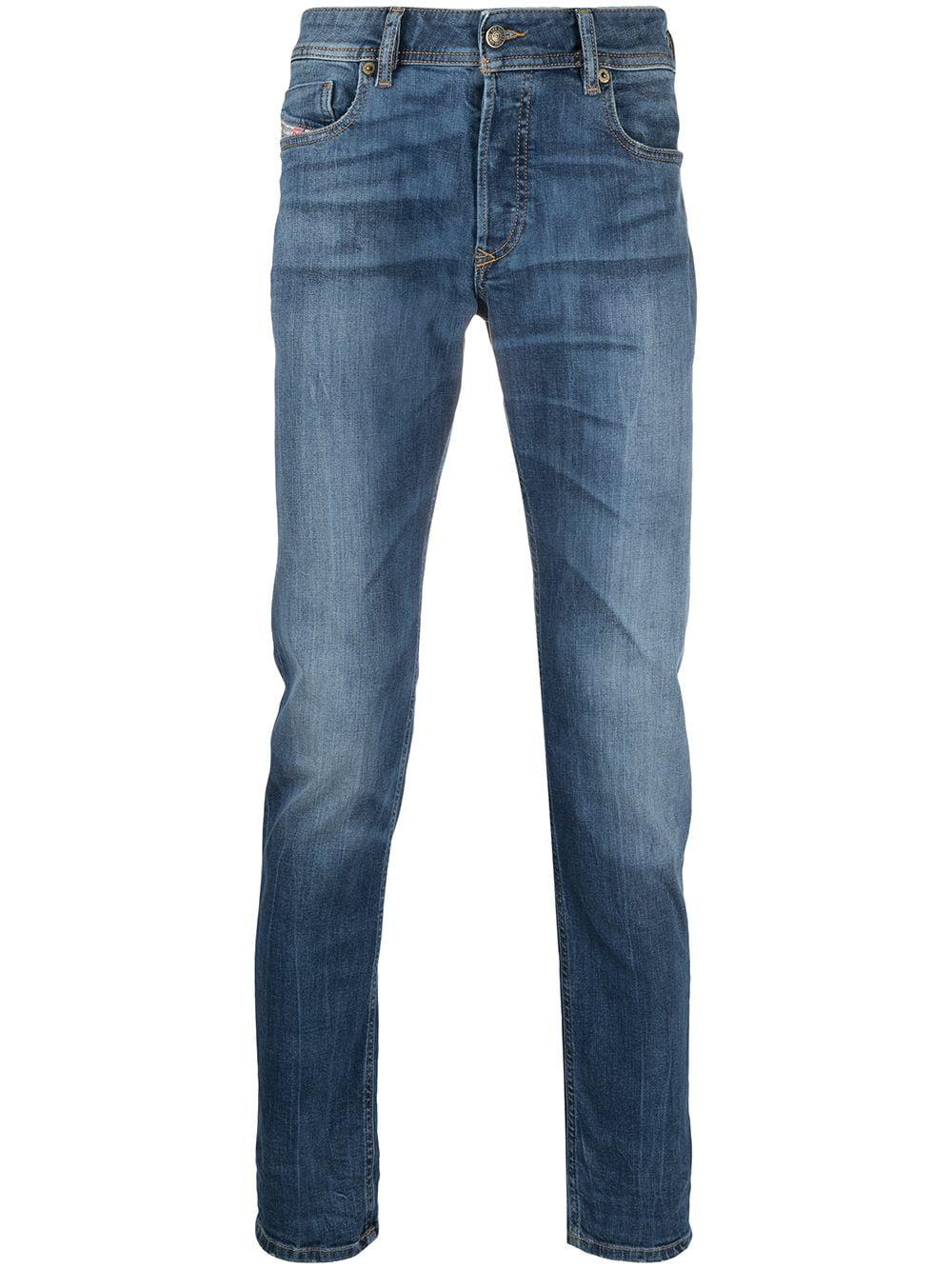 mid-rise straight-leg jeans by DIESEL