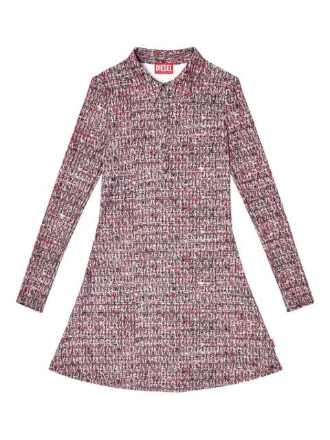 mini D-Polyna bouclé-print shirt dress by DIESEL